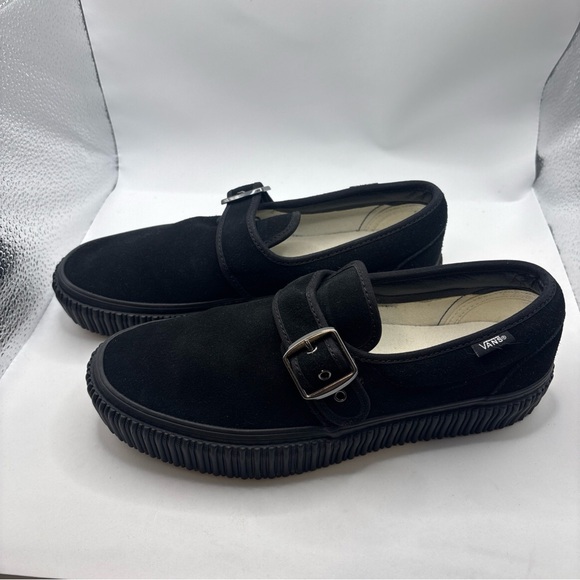 VansStyle 47 Creeper Black Suede Leather Maryjane Sneakers SZ W 9 Goth Grunge - Picture 3 of 9